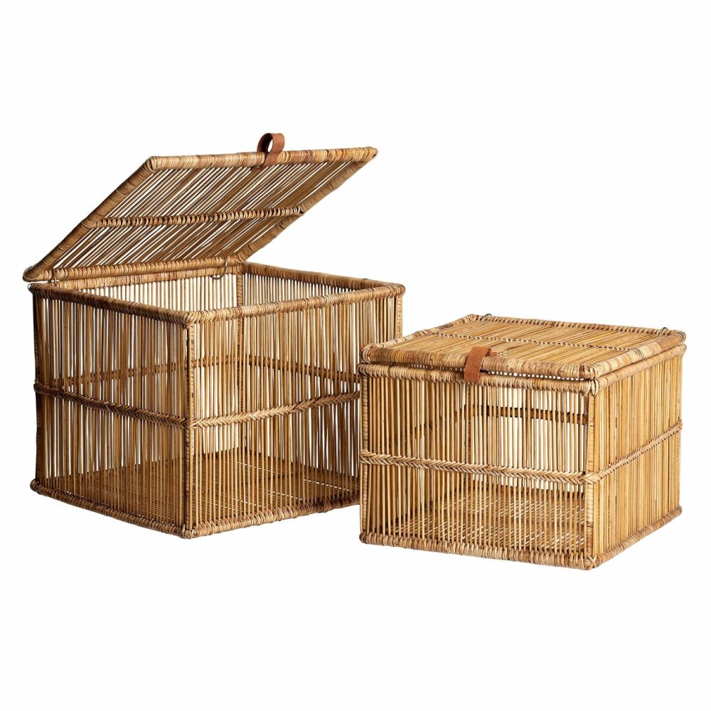 Baskets & Hampers |  Irawaddy Rattan Baskets (Set Of 2) Baskets & Hampers Baskets & Hampers