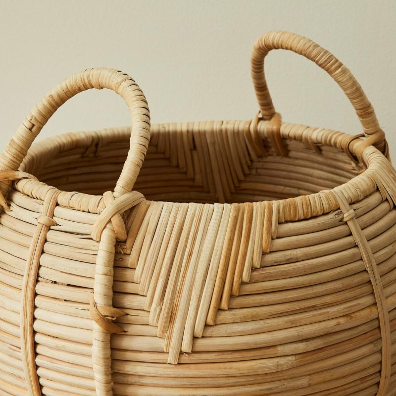 Baskets & Hampers |  Maya Rattan Nesting Baskets – Set Of 2 Baskets & Hampers Baskets & Hampers