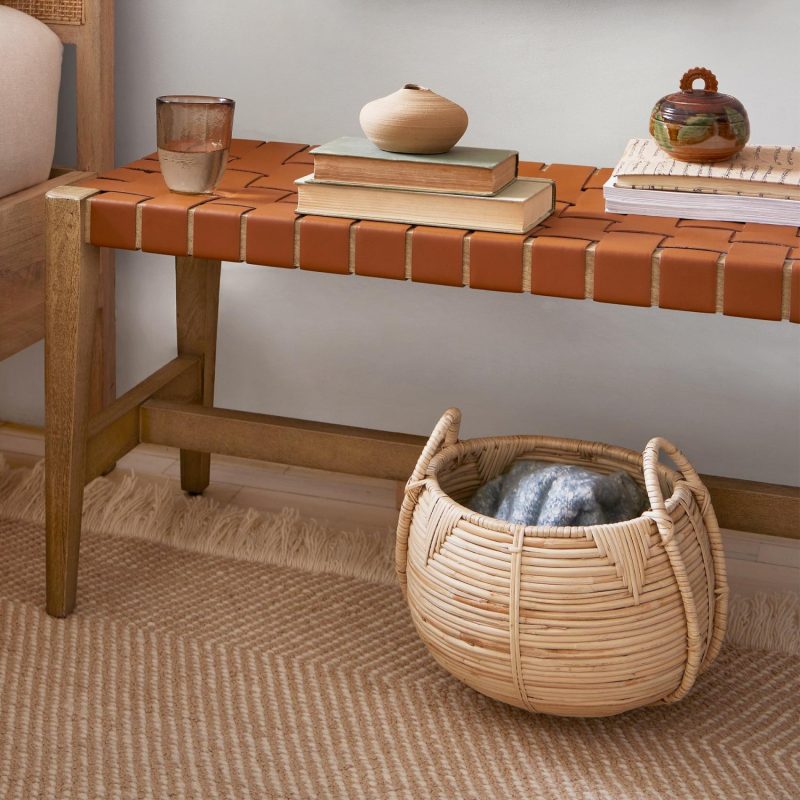 Baskets & Hampers |  Maya Rattan Nesting Baskets – Set Of 2 Baskets & Hampers Baskets & Hampers