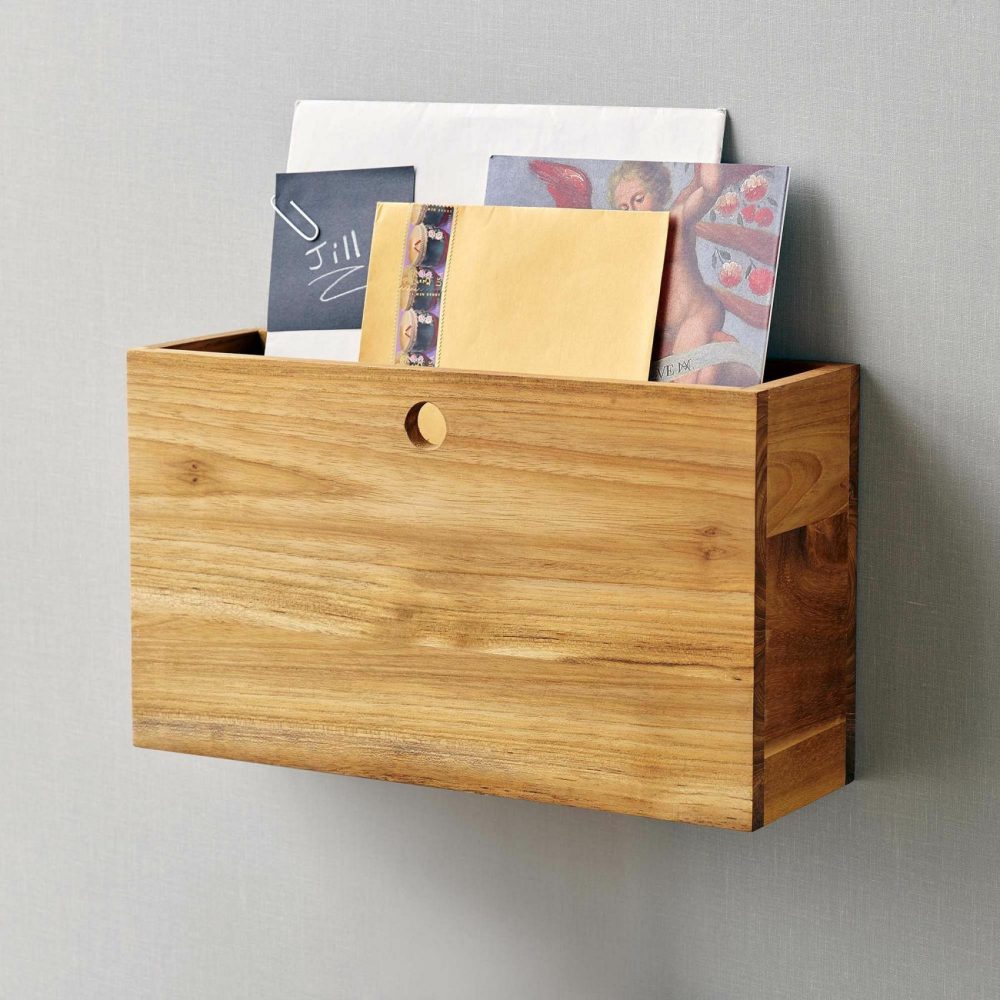 Baskets & Hampers |  Takara Wood Wall Mounted Bakset Baskets & Hampers Baskets & Hampers