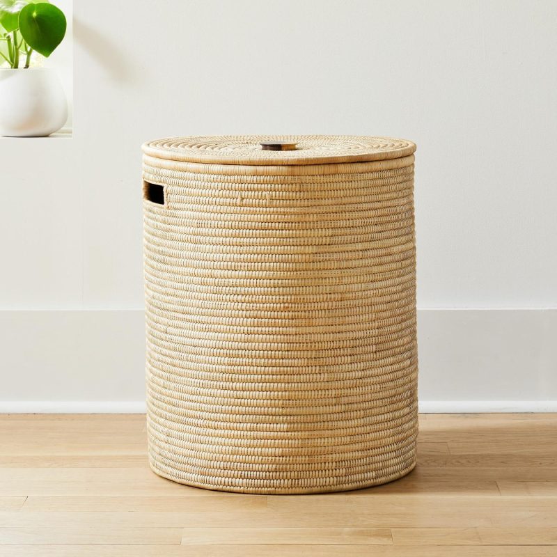 Baskets & Hampers |  Wooden Handle Lidded Hampers Baskets & Hampers Baskets & Hampers