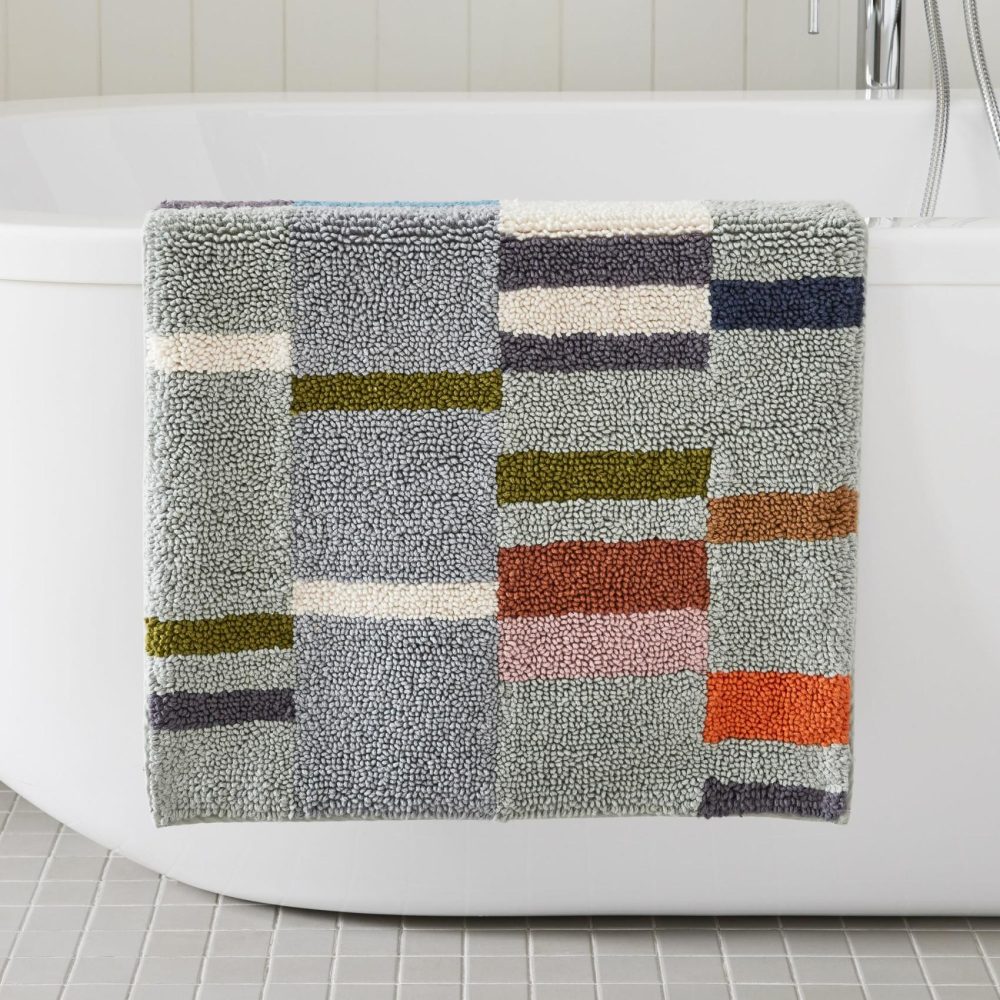 Bath Mats |  Margo Selby Organic Tulip Fields Bath Mat Bath Linens Bath Mats