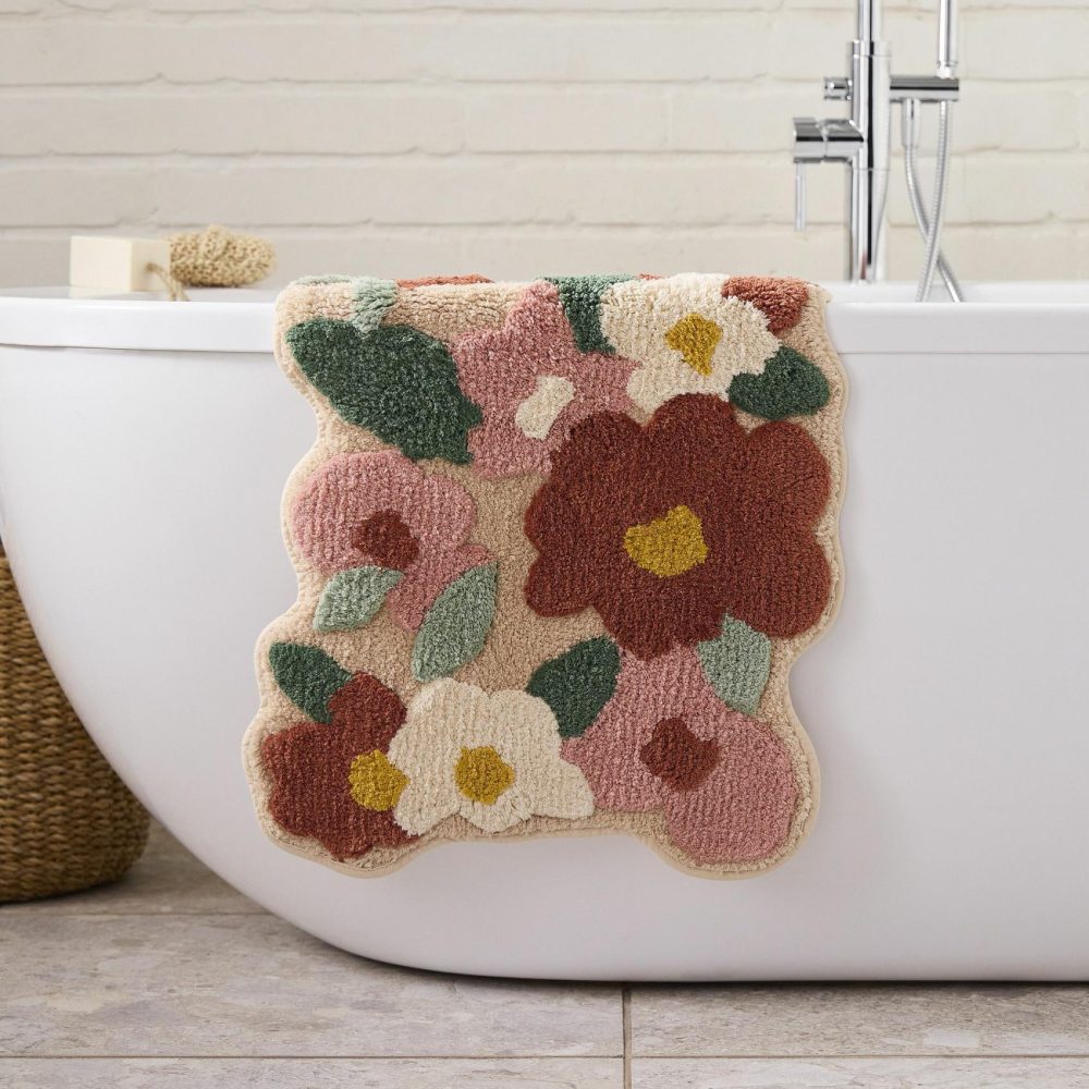 Bath Mats |  Wildflower Bath Mat Bath Linens Bath Mats