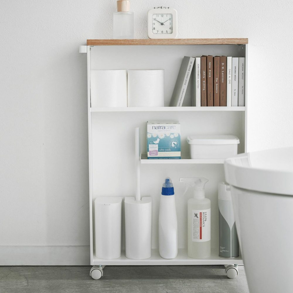 Bathroom Accessories |  Yamazaki Rolling Slim Cart Bathroom Accessories Bathroom Accessories