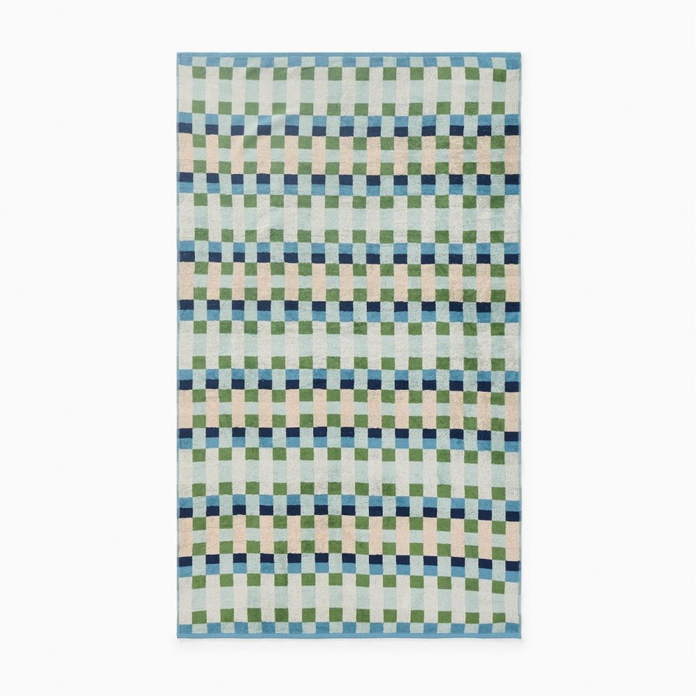 Beach Towels |  Check Point Beach Towel Bath Linens Beach Towels