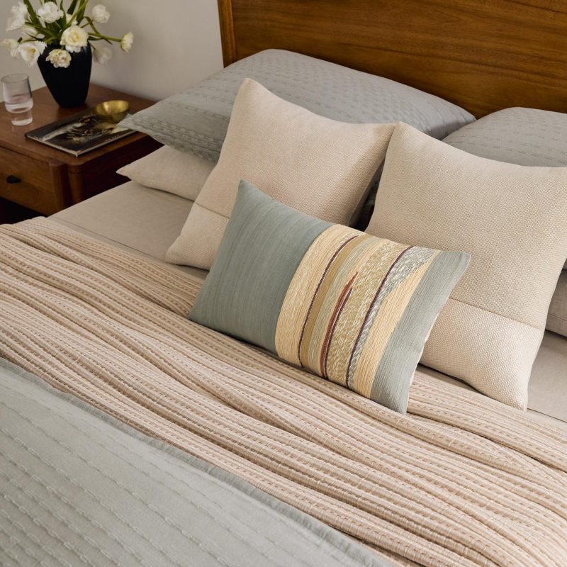 Blankets |  Reversible Double Cloth Blanket Pearl Gray Bedding Blankets