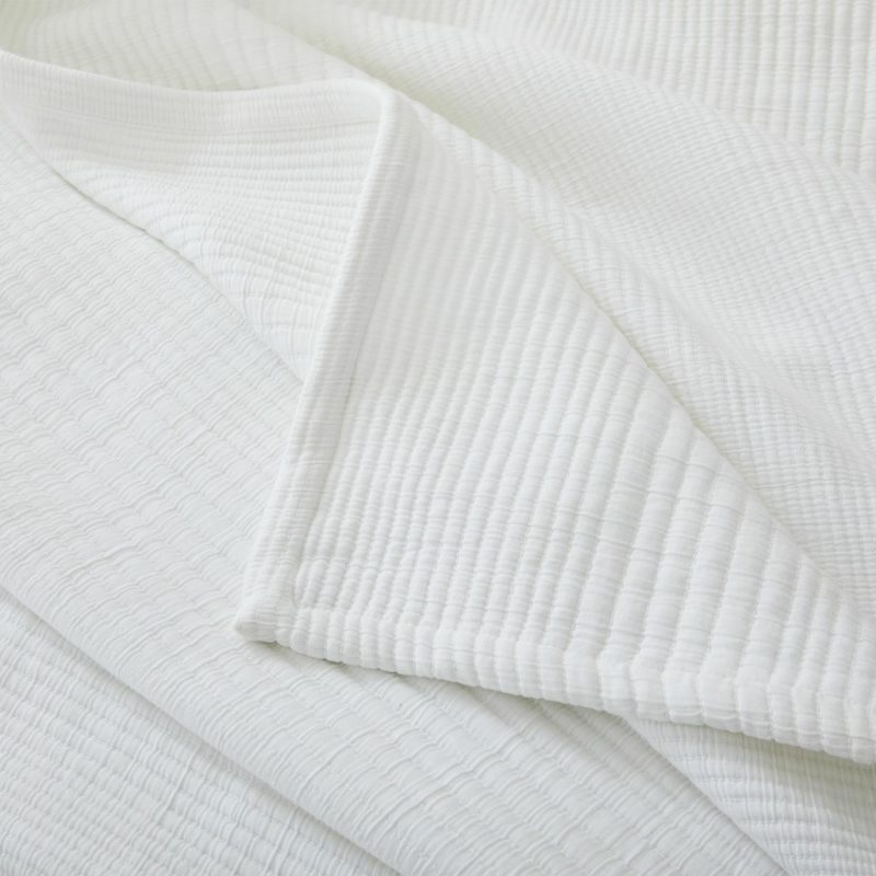 Blankets |  Ribbed Blanket White Bedding Blankets