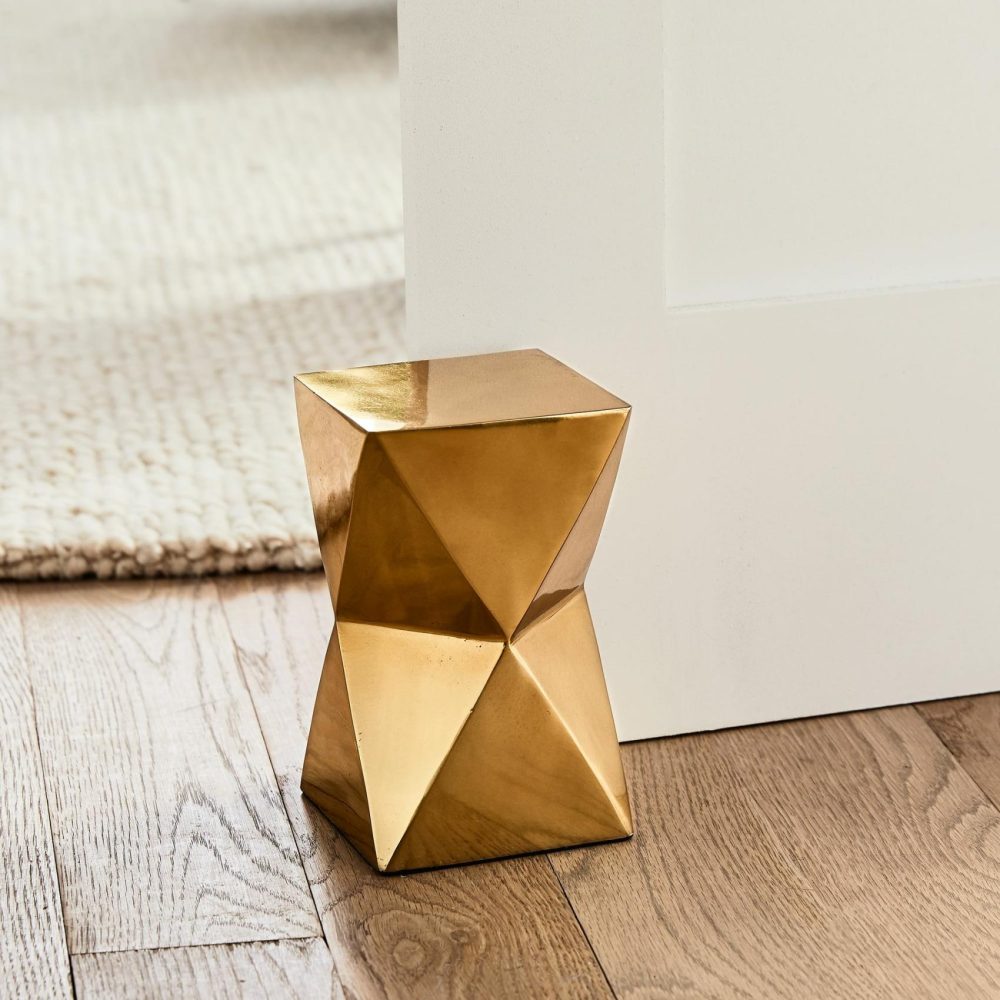 Decorative Objects |  Geo Brass Metal Doorstop Decorative Objects Decorative Objects