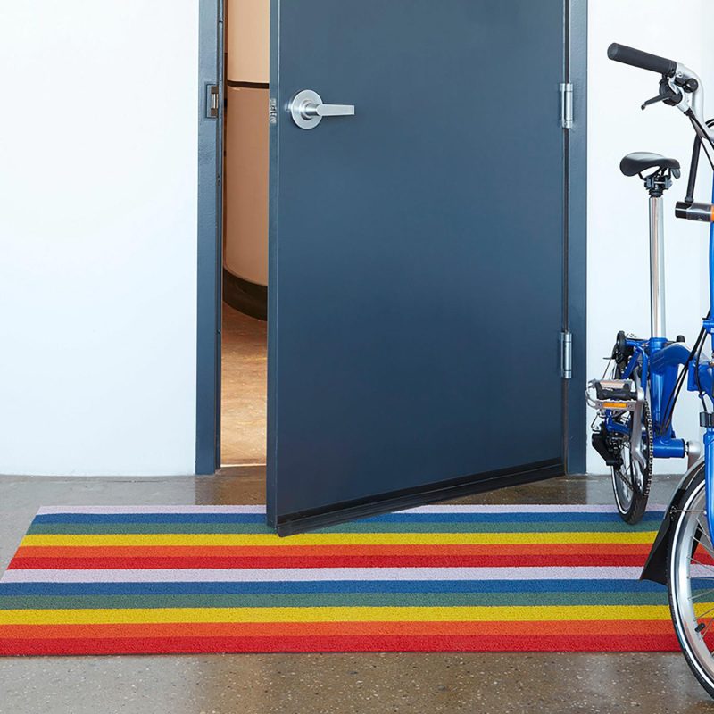 Doormats |  Chilewich Easy-Care Pride Stripe Doormat Doormats Doormats