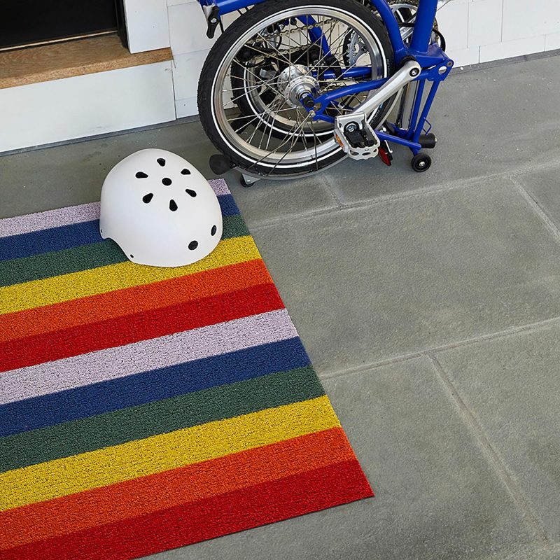 Doormats |  Chilewich Easy-Care Pride Stripe Doormat Doormats Doormats