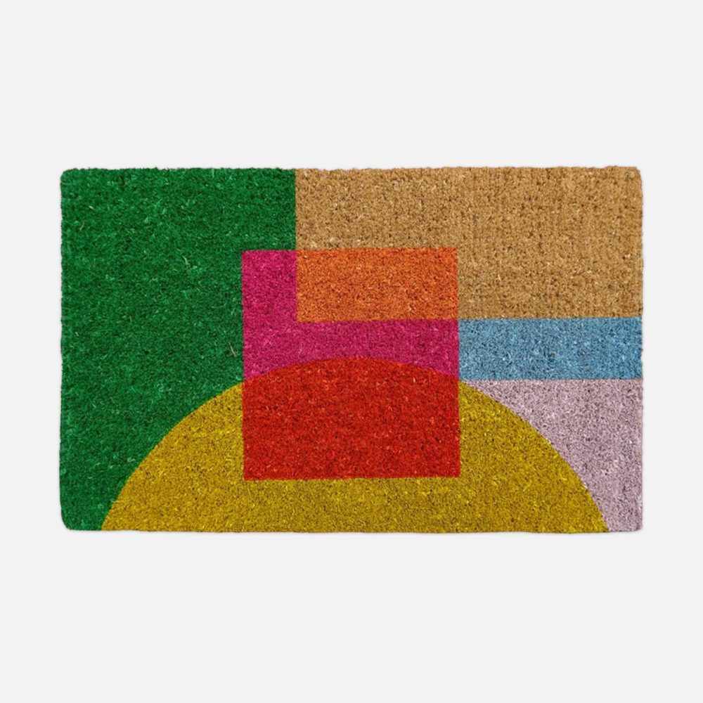 Doormats |  Half Moon Layered Blocks Doormat Doormats Doormats