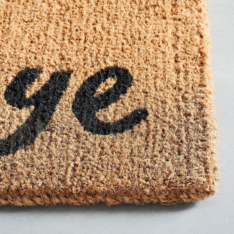 Doormats |  Hi Bye Doormat Charcoal Doormats Charcoal