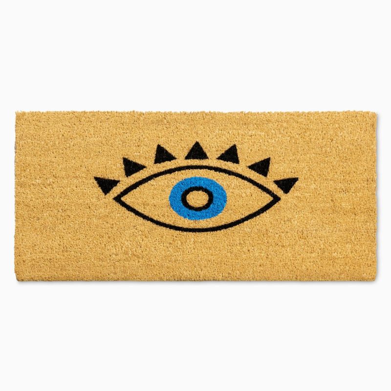 Doormats |  Nickel Designs Hand-Painted Doormat – Evil Eye Doormats Doormats