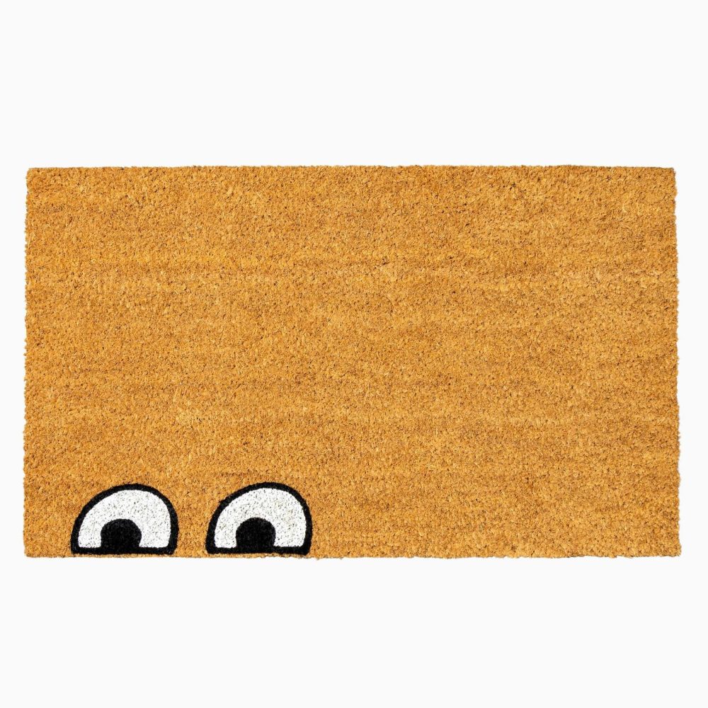 Doormats |  Nickel Designs Hand-Painted Doormat – Funny Eyes Doormat Doormats Doormats