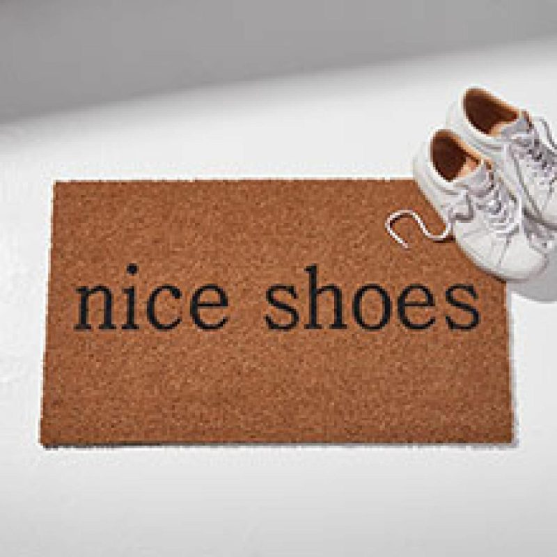 Doormats |  Nickel Designs Hand-Painted Doormat – Nice Shoes Doormats Doormats