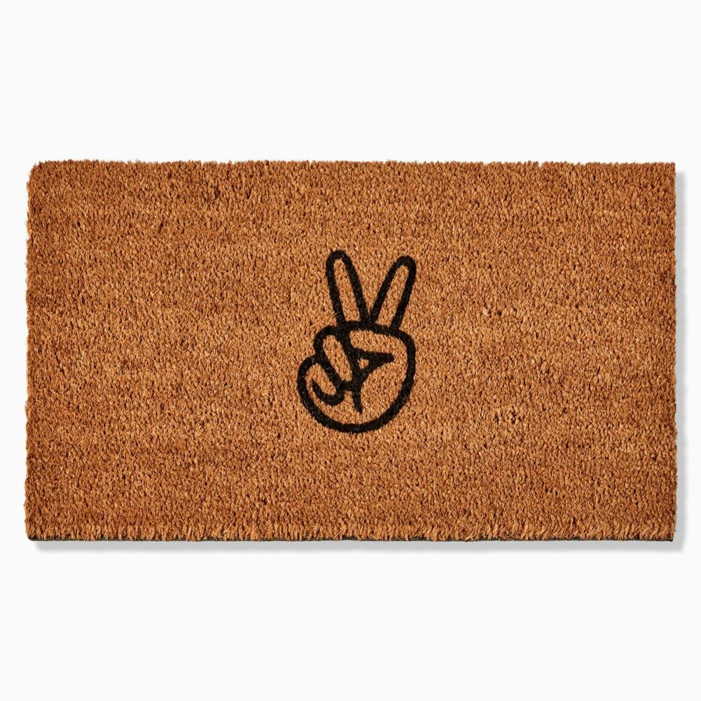 Doormats |  Nickel Designs Hand-Painted Doormat – Peace Doormats Doormats