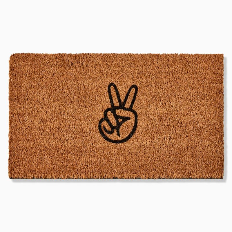 Doormats |  Nickel Designs Hand-Painted Doormat – Peace Doormats Doormats