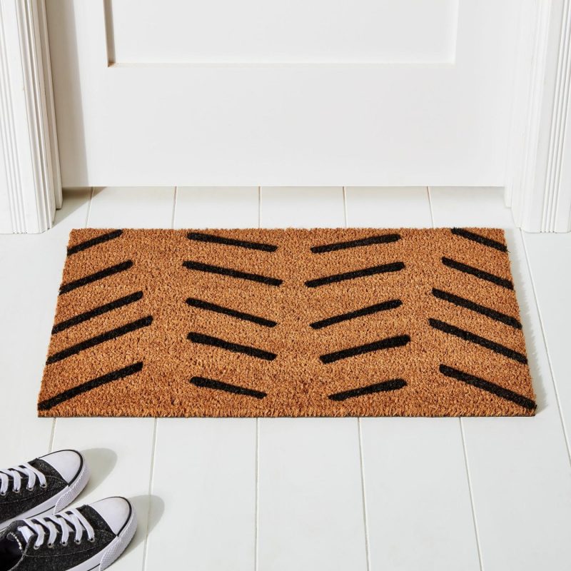 Doormats |  Nickel Designs Hand-Painted Doormat – Stripe Doormats Doormats