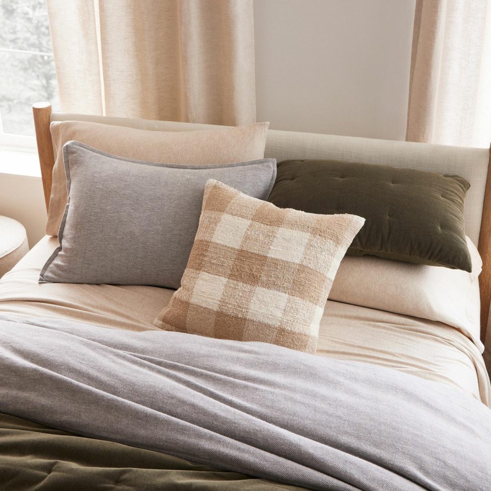 Duvet Covers & Shams |  Flannel Herringbone Duvet Cover & Shams Bedding Duvet Covers & Shams