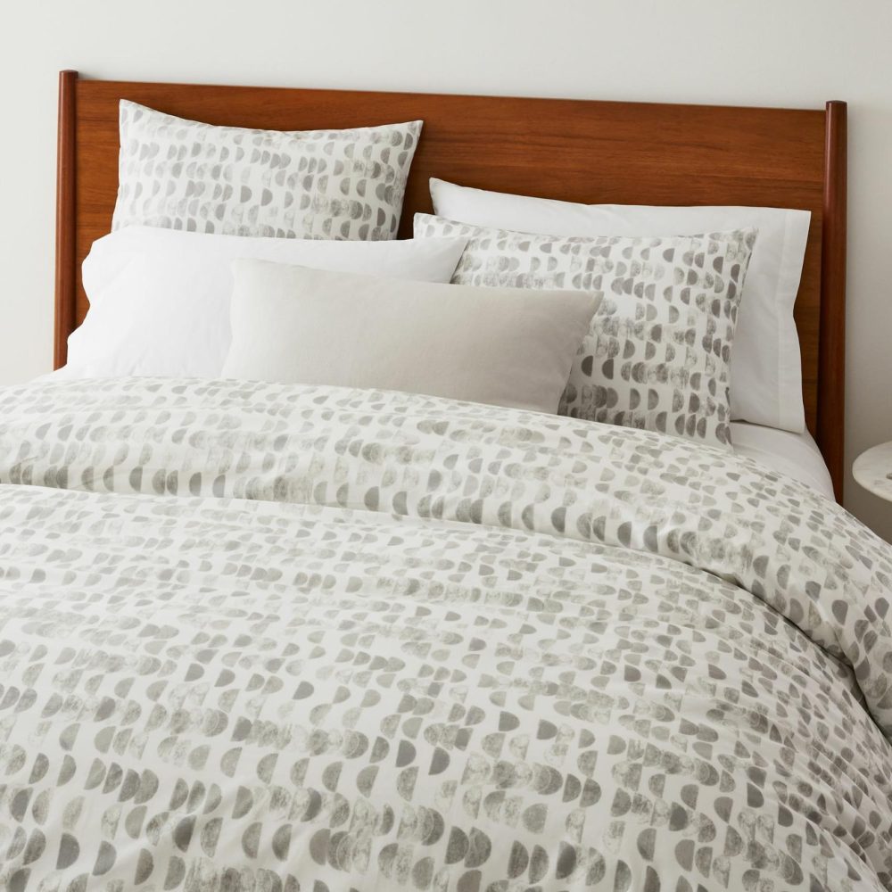 Duvet Covers & Shams |  Organic Half Moon Duvet Cover & Shams Rosette Bedding Duvet Covers & Shams