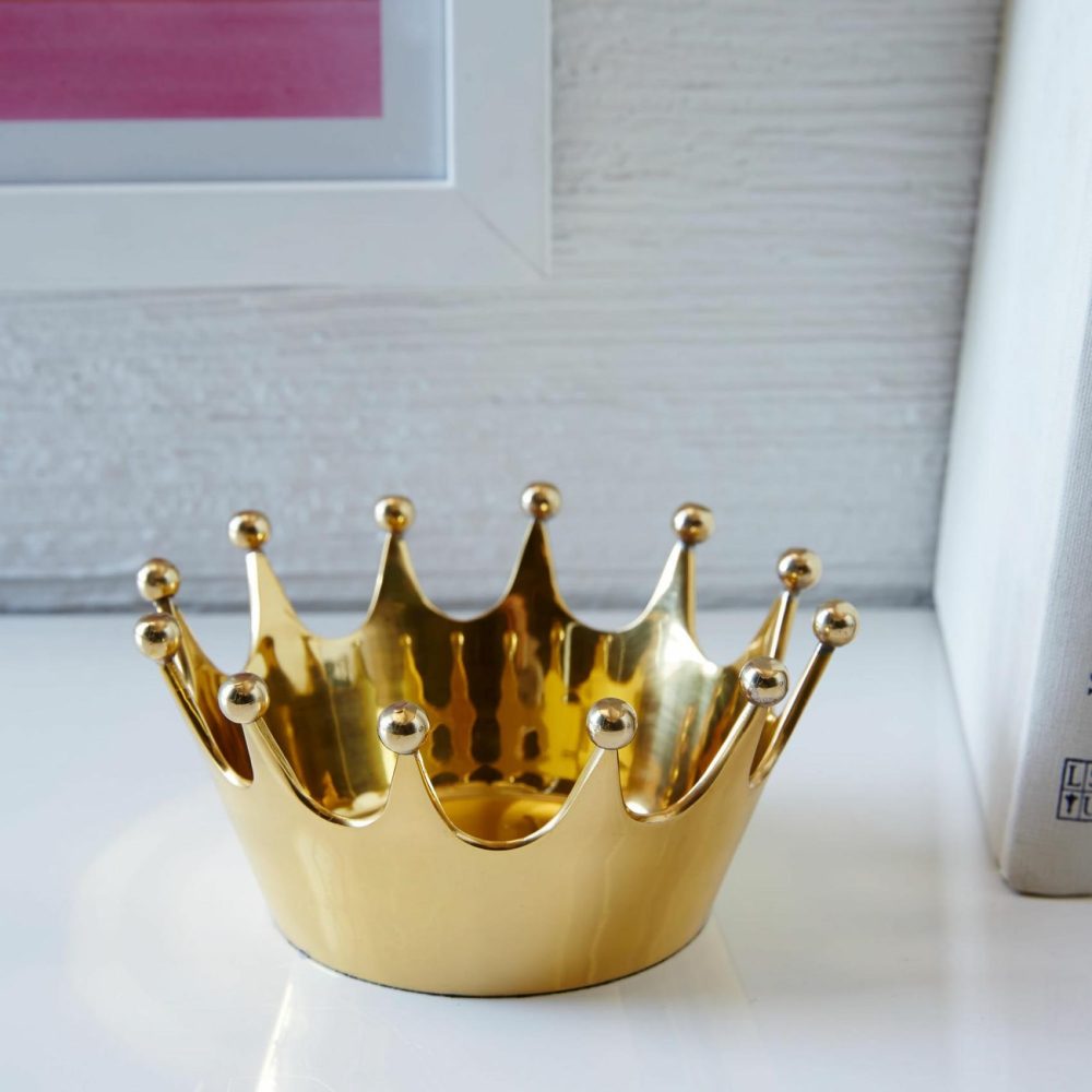 Jewelry Storage |  Crown Polished Brass Catchall Storage Jewelry Storage