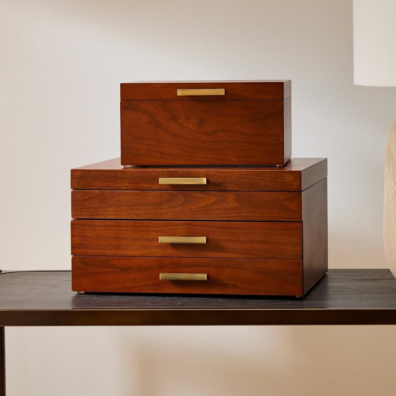 Jewelry Storage |  Mid-Century Acorn Wood Jewelry Boxes Jewelry Storage Jewelry Storage