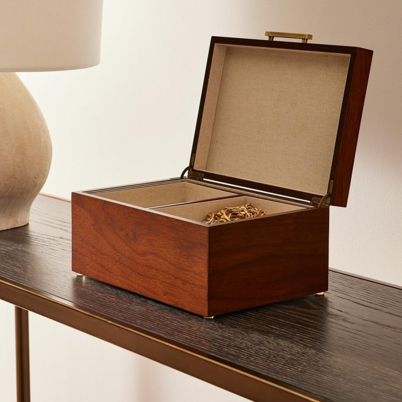 Jewelry Storage |  Mid-Century Acorn Wood Jewelry Boxes Jewelry Storage Jewelry Storage