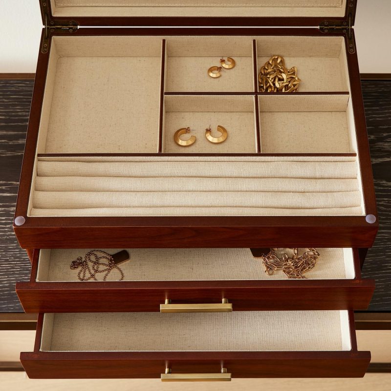 Jewelry Storage |  Mid-Century Acorn Wood Jewelry Boxes Jewelry Storage Jewelry Storage