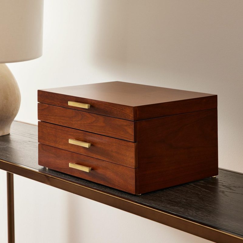 Jewelry Storage |  Mid-Century Acorn Wood Jewelry Boxes Jewelry Storage Jewelry Storage