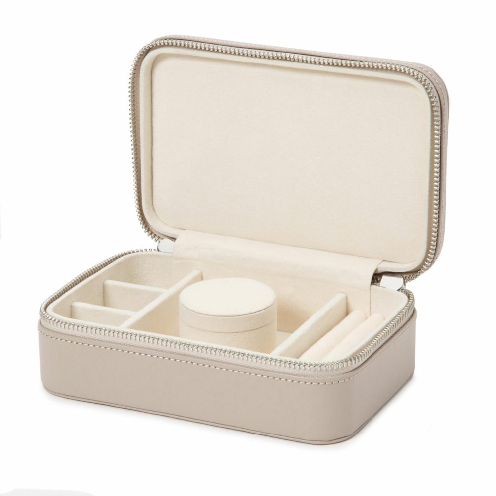 Jewelry Storage |  Sophia Travel Zip Case Ivory Jewelry Storage Ivory