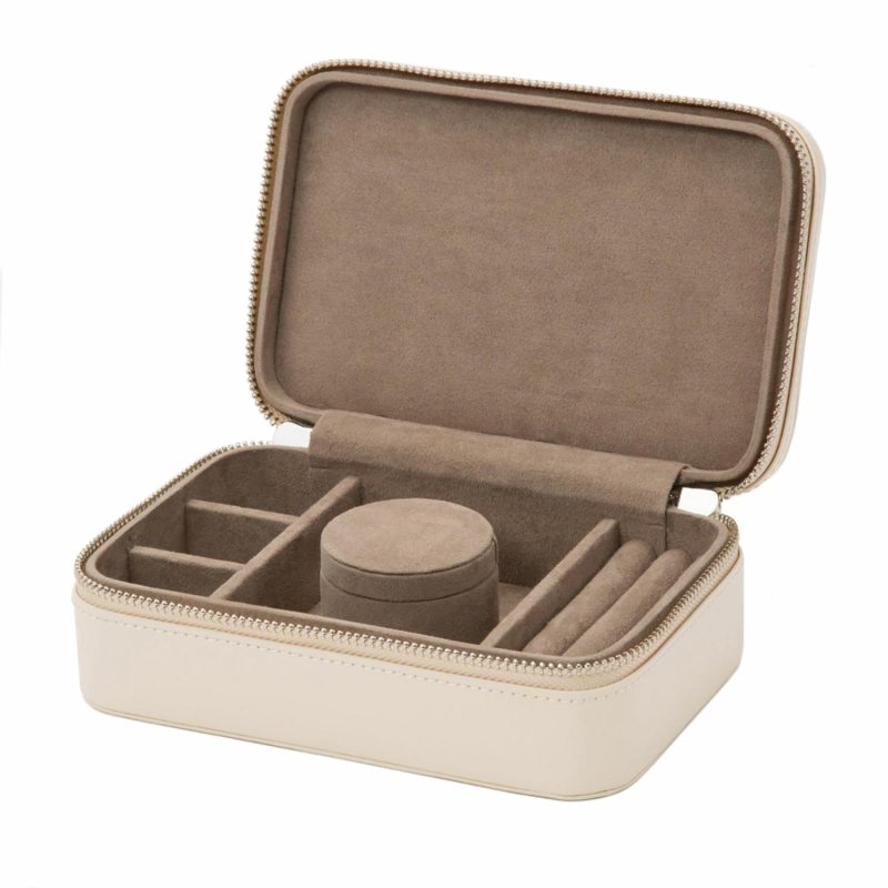 Jewelry Storage |  Sophia Travel Zip Case Ivory Jewelry Storage Ivory