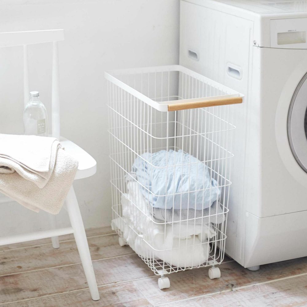 Laundry Hampers |  Yamazaki Tosca Slim Rolling Laundry Basket Laundry Hampers