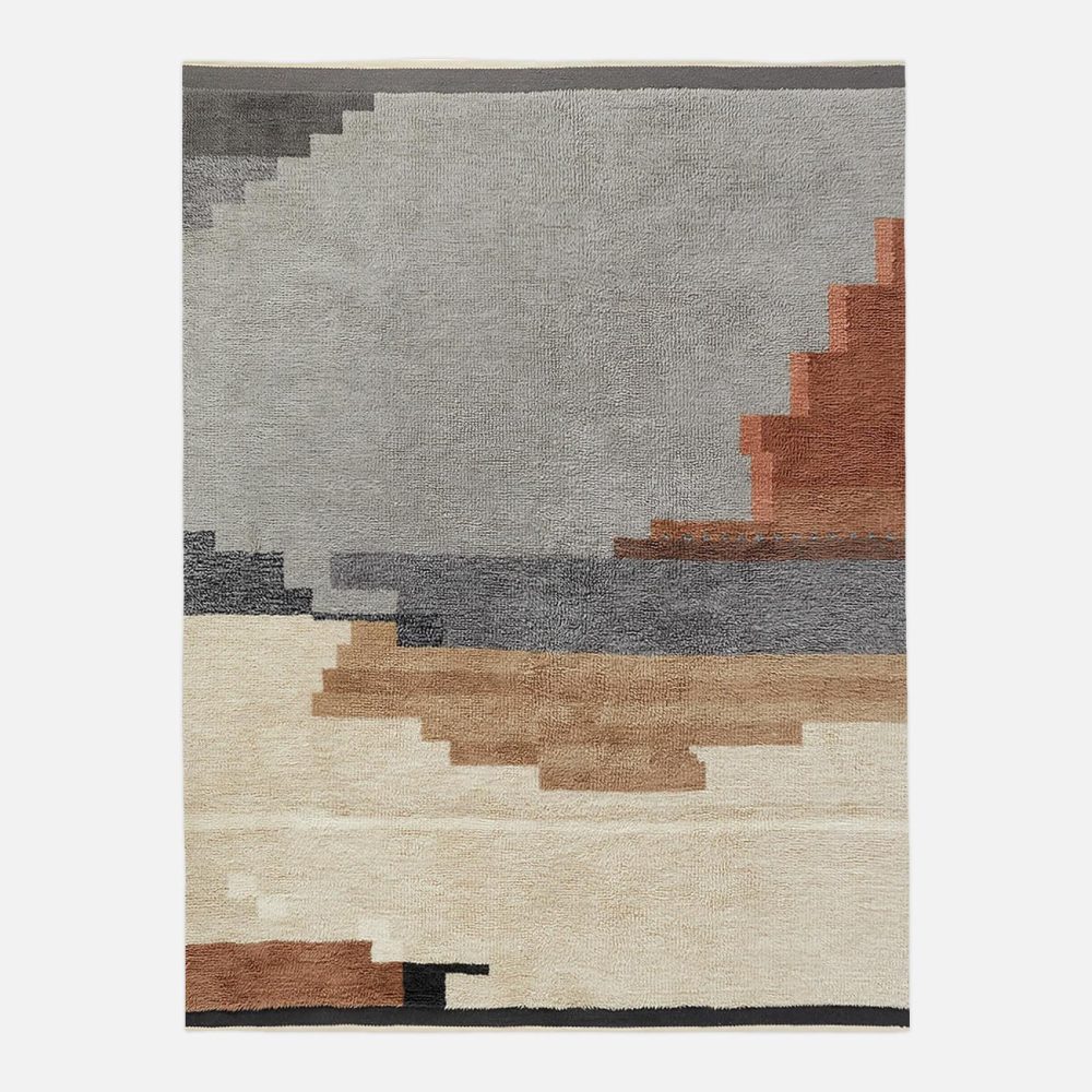 Patterned Rugs |  Fieldscape Shag Rug Patterned Rugs Patterned Rugs