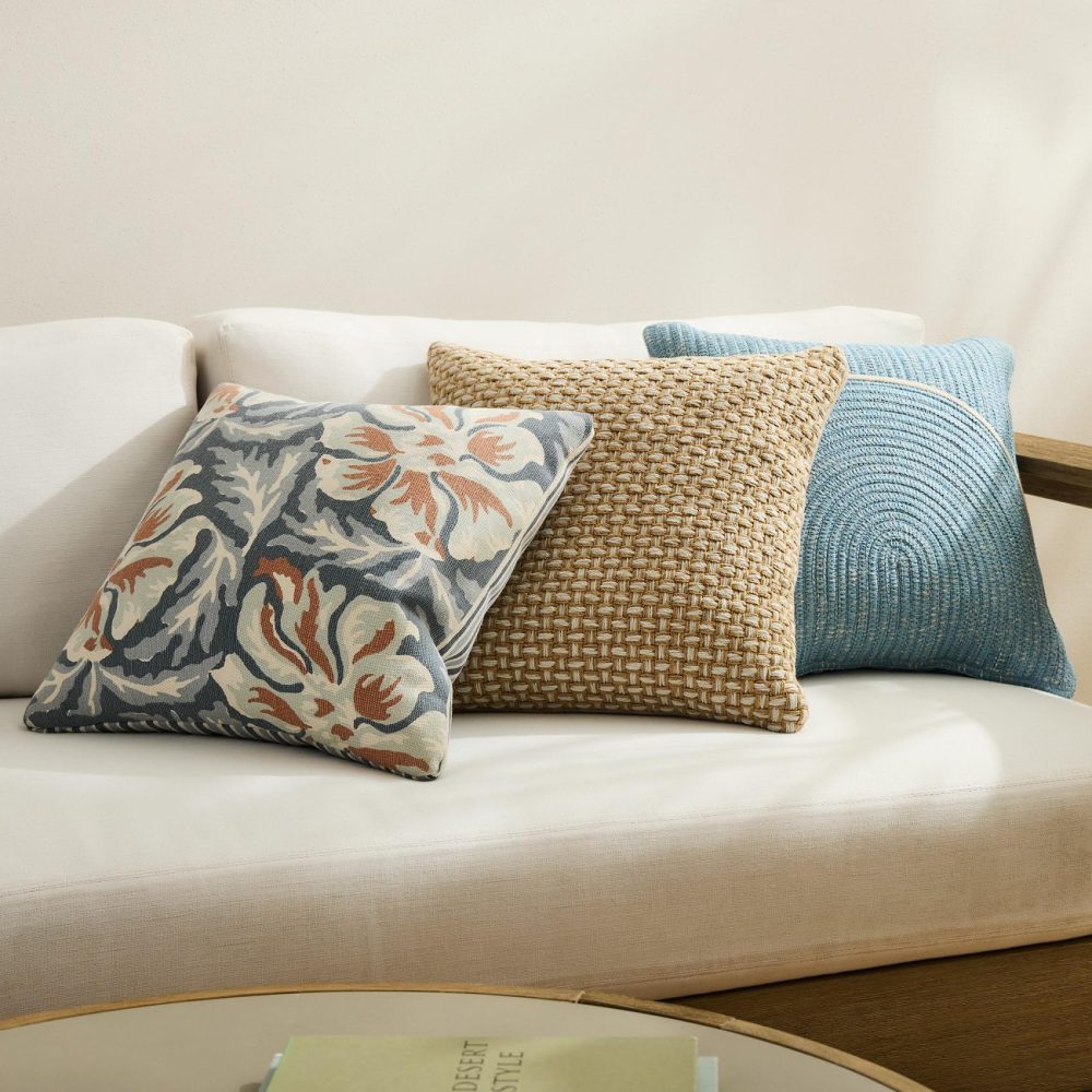 Pillow Looks |  Coastal Vibes Indoor/Outdoor Pillow Set Outdoor Pillows Outdoor Pillows