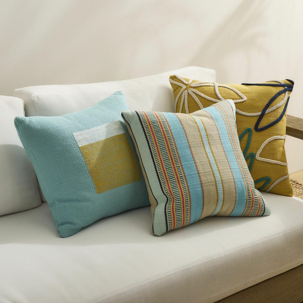 Pillow Looks |  Modern Floral Indoor/Outdoor Pillow Set Outdoor Pillows Outdoor Pillows