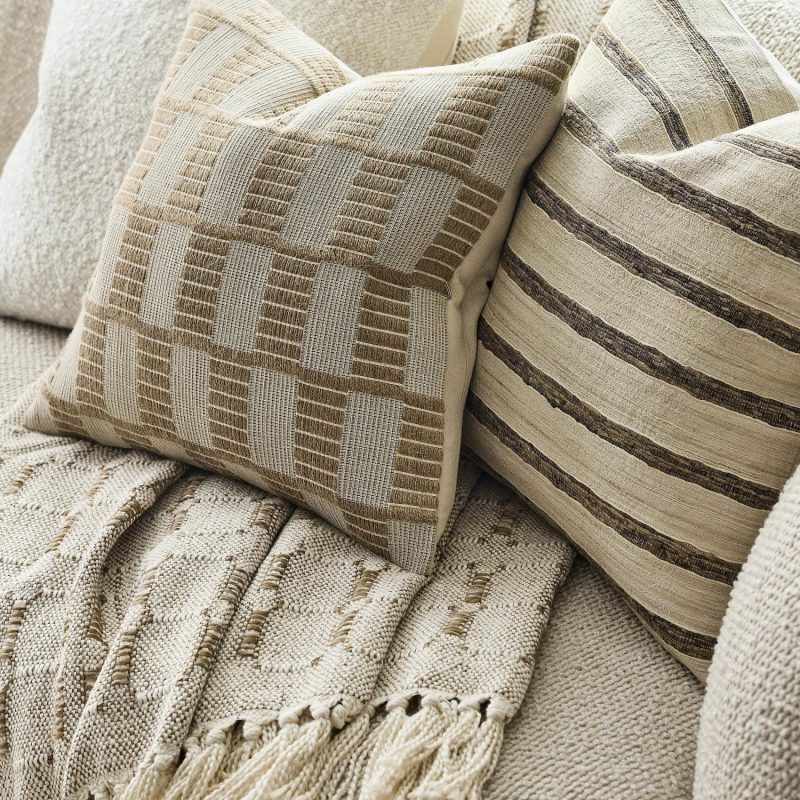 Pillows |  Woven Checker Jute Pillow Cover Pillows Pillows