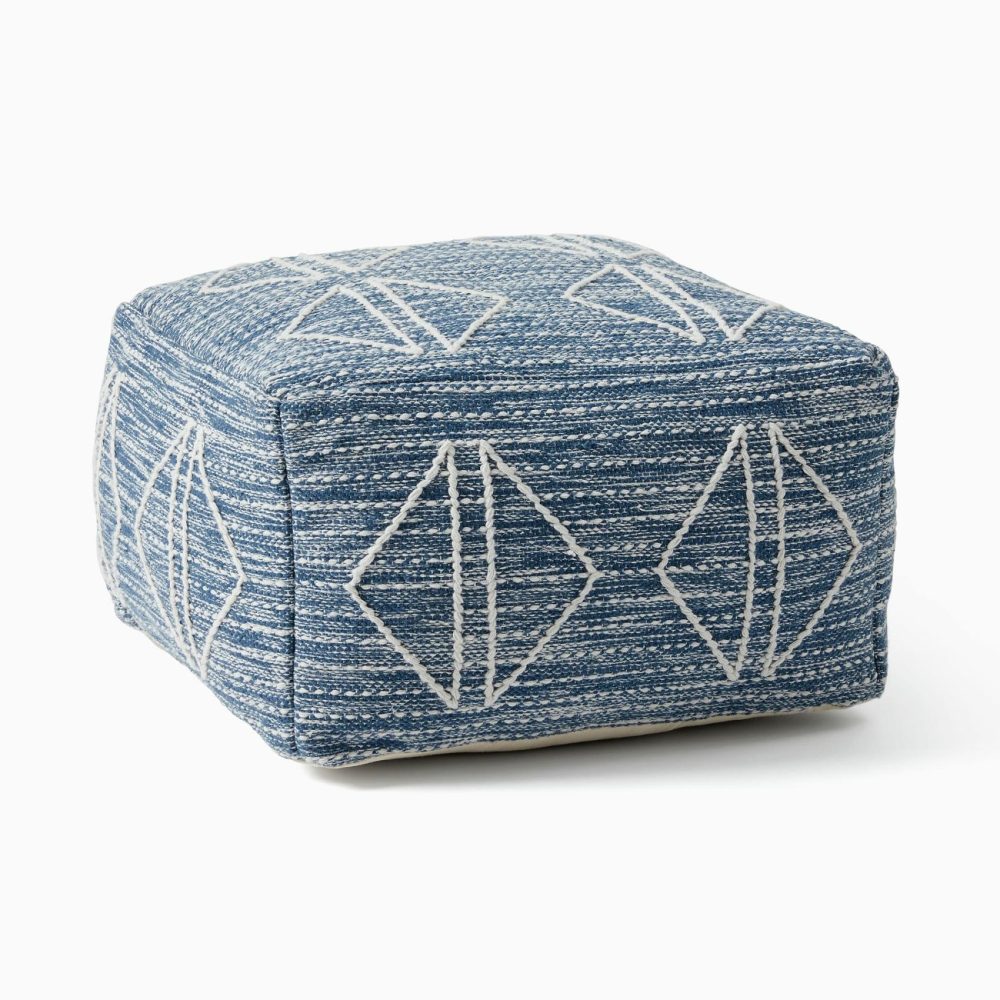 Poufs & Floor Pillows |  Reflected Diamonds Pouf Pillows, Throws & Poufs Poufs & Floor Pillows