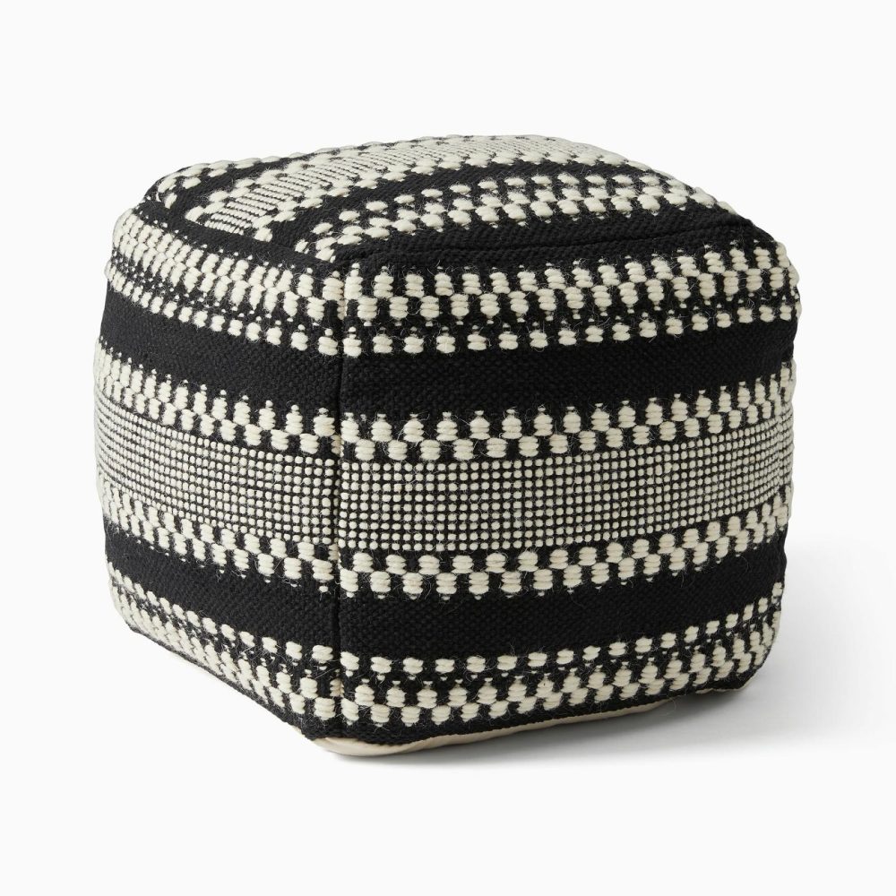 Poufs & Floor Pillows |  Variegated Stripe Pouf Pillows, Throws & Poufs Poufs & Floor Pillows