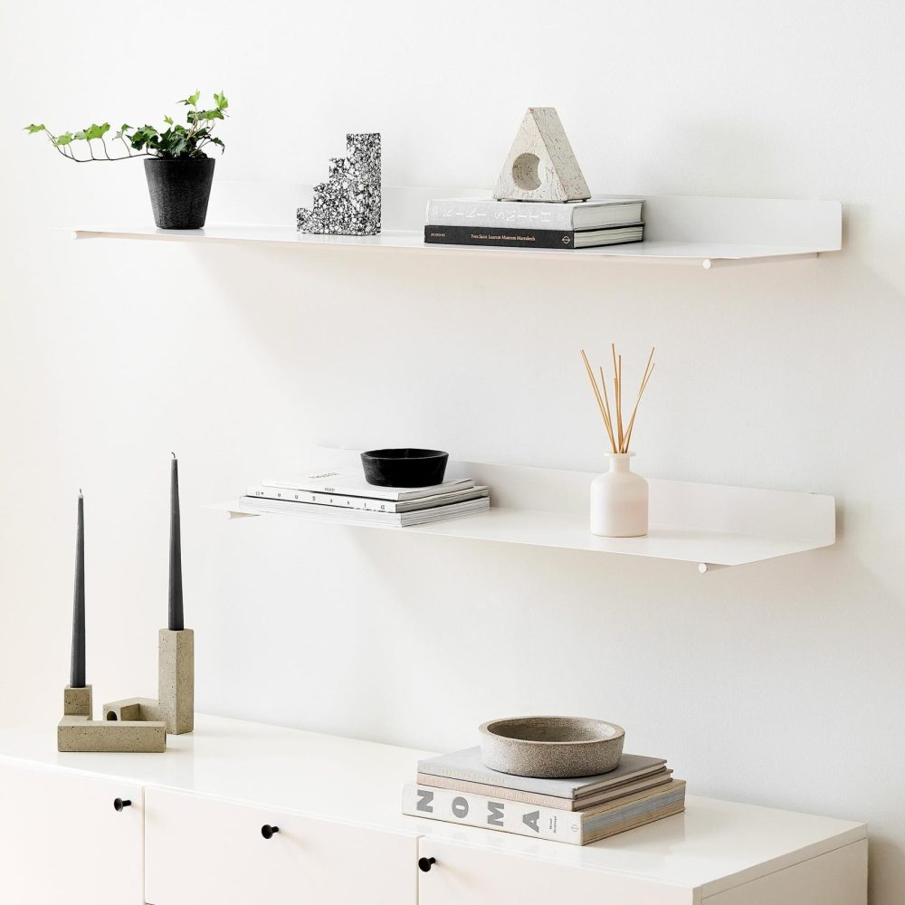 Shelves & Display Ledges |  Floating Lines Single Shelves – White Shelves & Display Ledges Shelves & Display Ledges