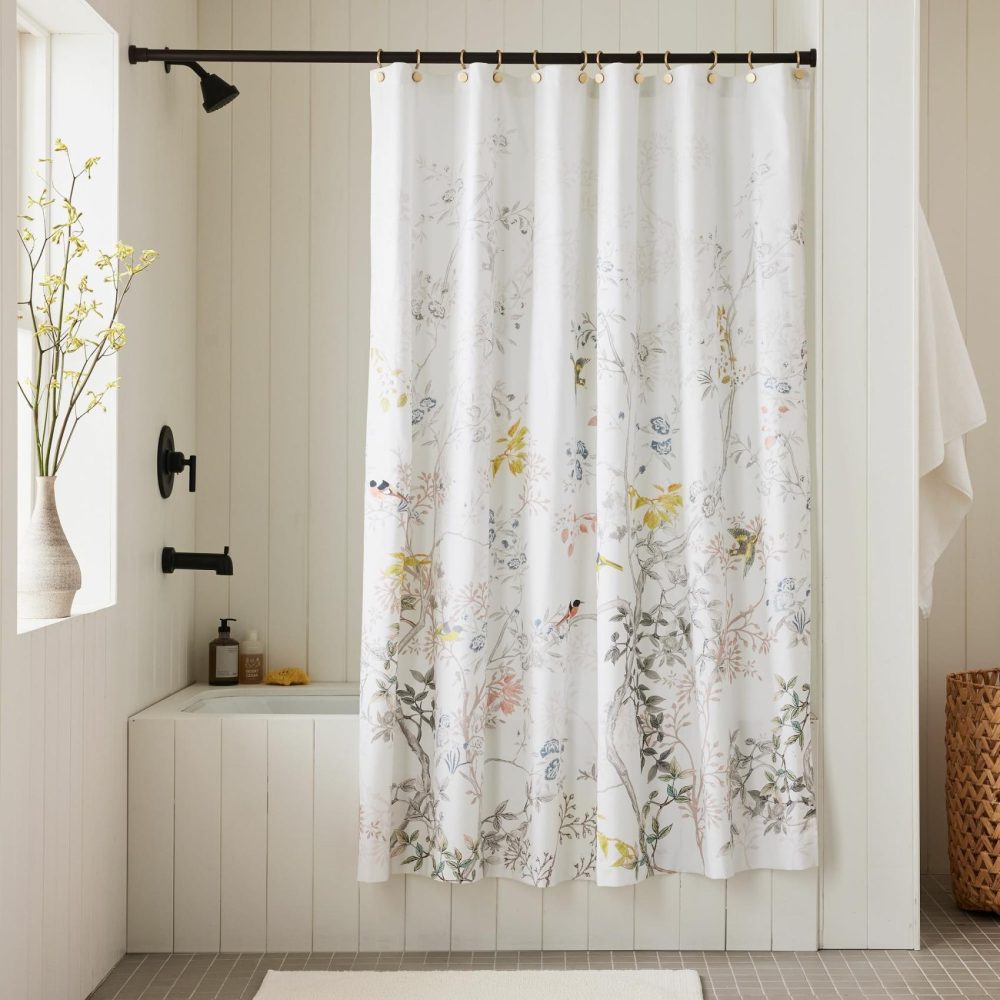 Shower Curtains |  Chinoiserie Shower Curtain Bath Linens Shower Curtains