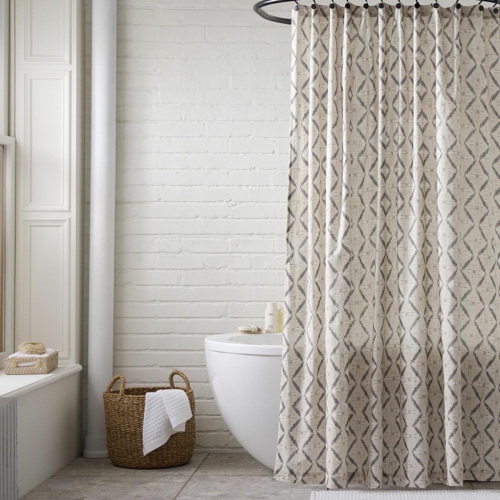 Shower Curtains |  Desi Ikat Shower Curtain Bath Linens Shower Curtains