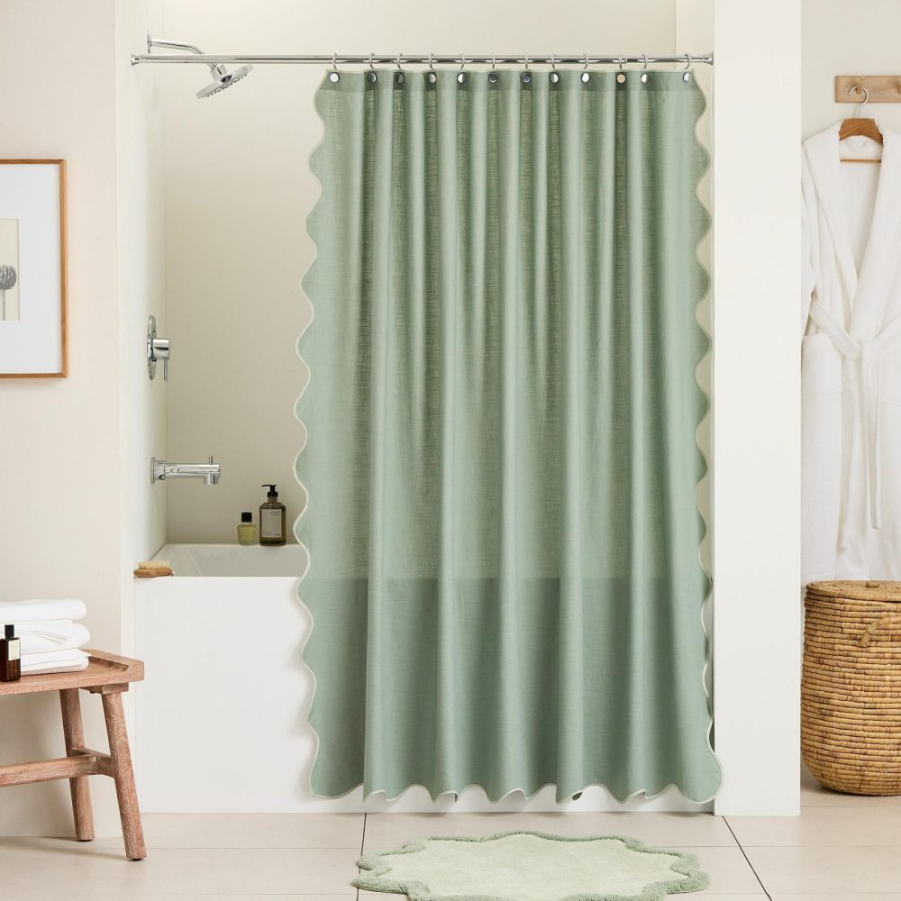 Shower Curtains |  Ripple Shower Curtain Bath Linens Shower Curtains