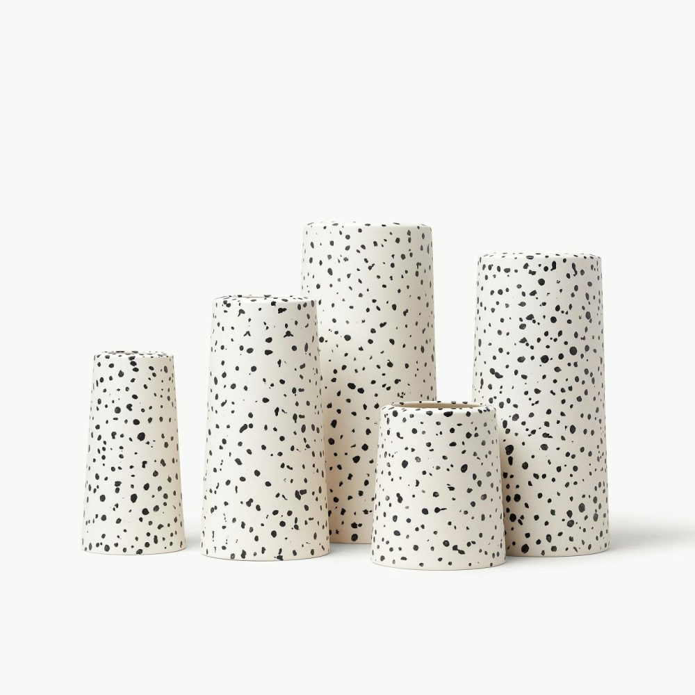 Vases |  Franca Nyc Speckled Pillar Vase Room Decor Vases