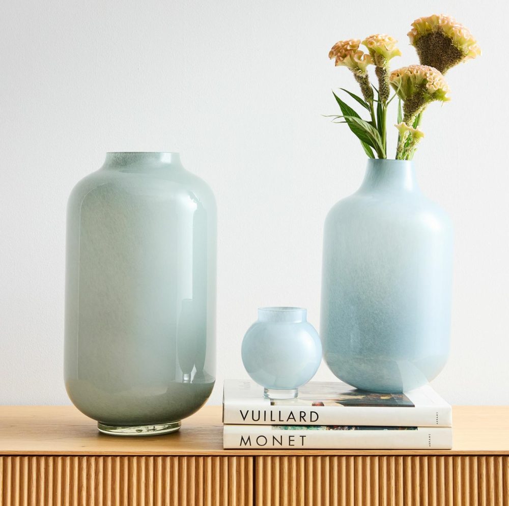 Vases |  Mari Glass Vases – Sage Room Decor Vases