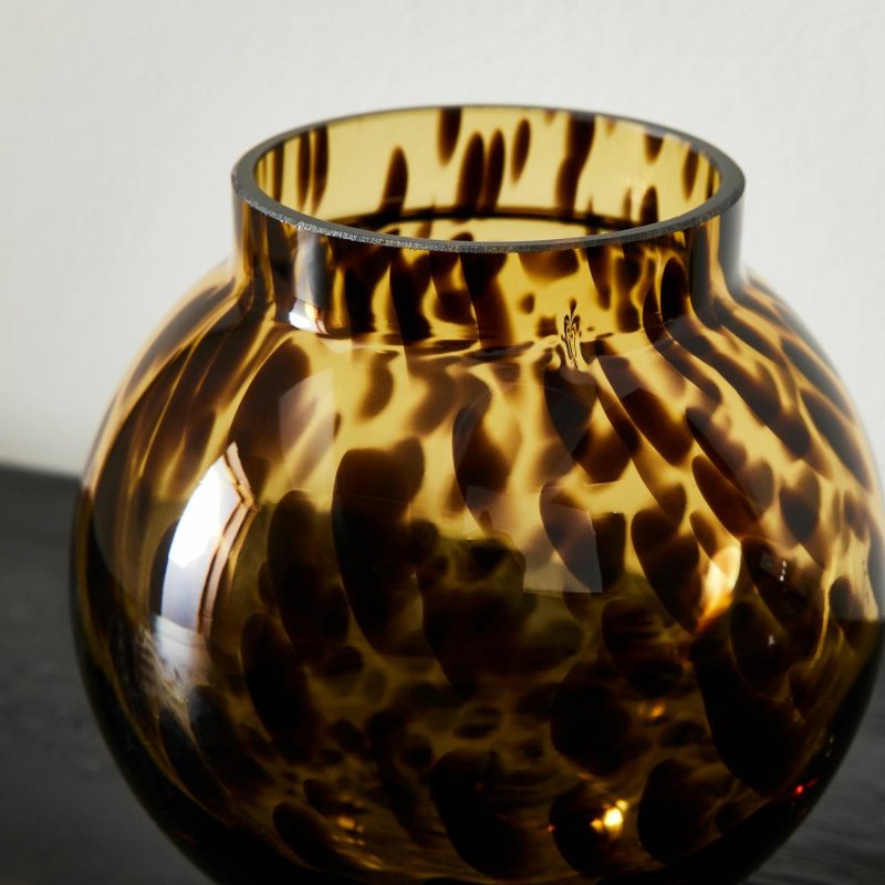 Vases |  Mari Glass Vases – Tortoise Room Decor Vases