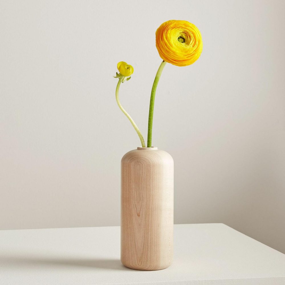 Vases |  Melanie Abrantes Hardwood Vase – Tall Room Decor Vases