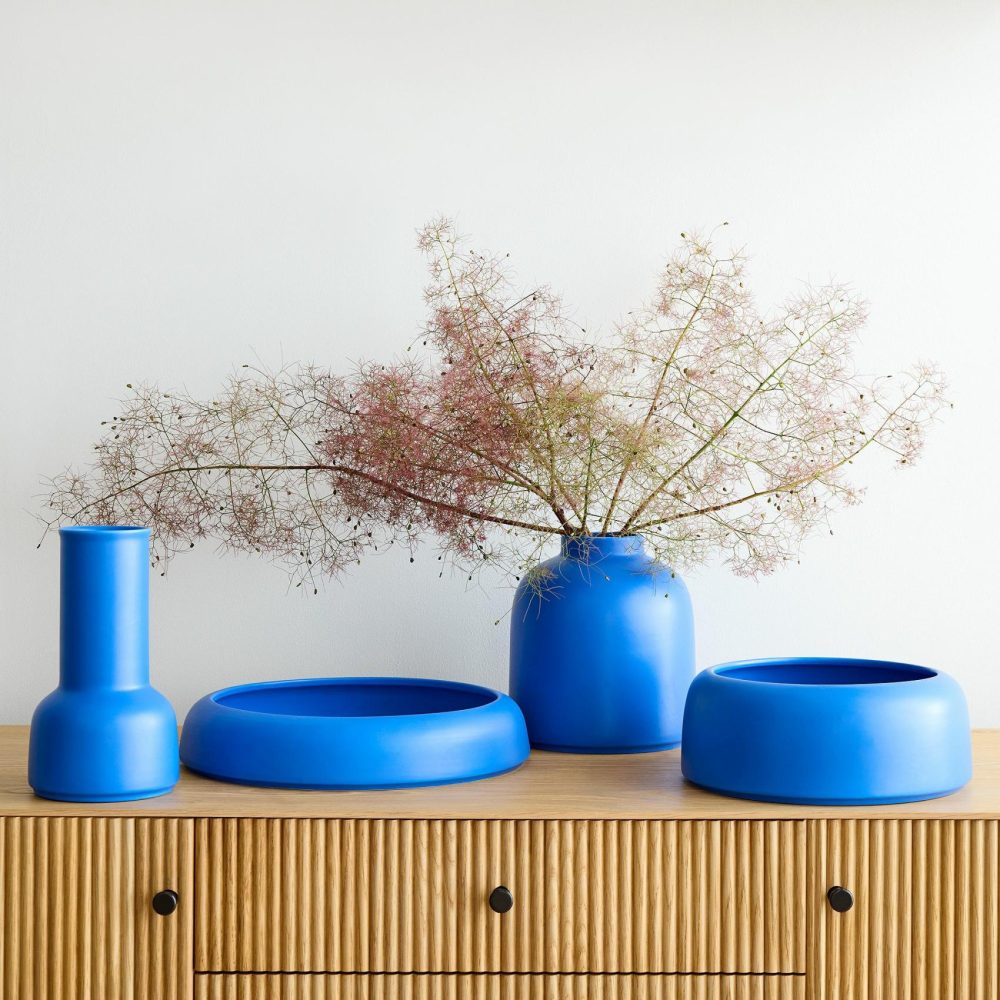 Vases |  Omar Electric Blue Vases Room Decor Vases