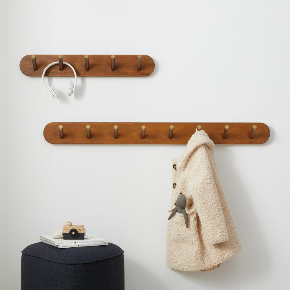 Wall Organization & Hooks |  Mid-Century Wall Rack – Acorn Wall Organization & Decor Wall Organization & Hooks