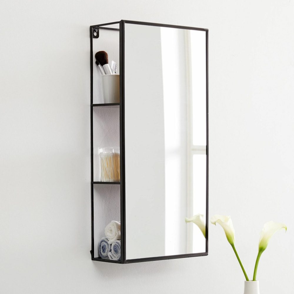 Wall Shelves |  Cubiko Storage Wall Mirror Bathroom Organization Wall Shelves