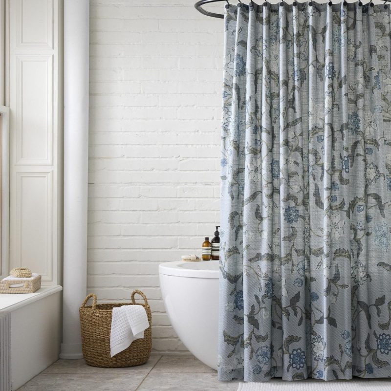 Shower Curtains |  Batik Floral Shower Curtain Bath Linens Shower Curtains